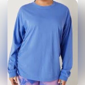 NWT Victoria's Secret PINK Blue Long Sleeve Tee